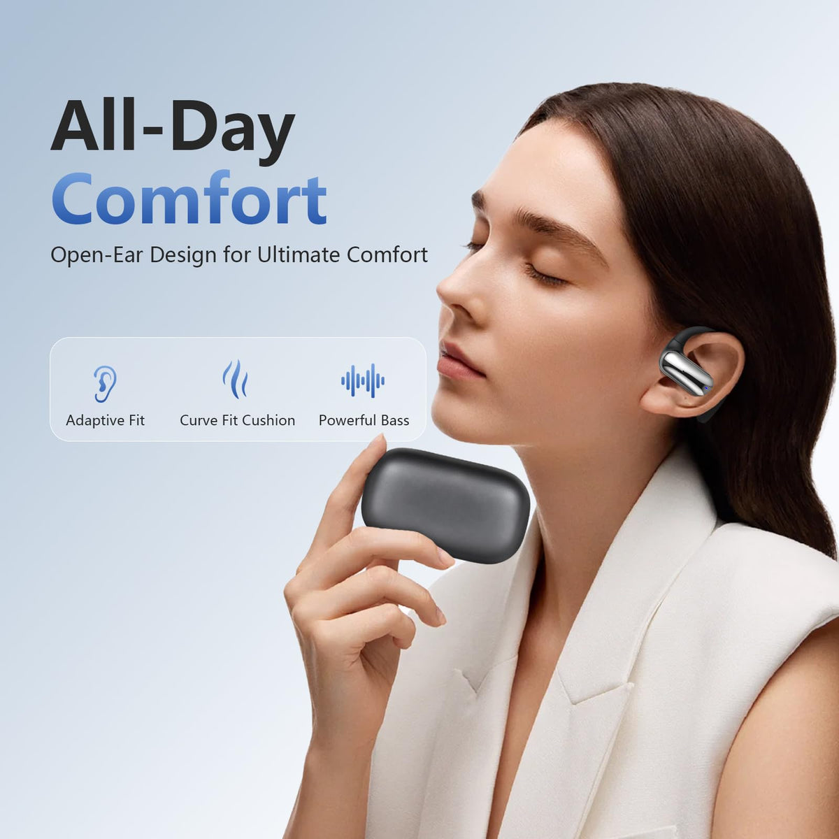 Teknoa YYK-Q65 OWS AI Oversetter-Ørepropper (Open-Ear)