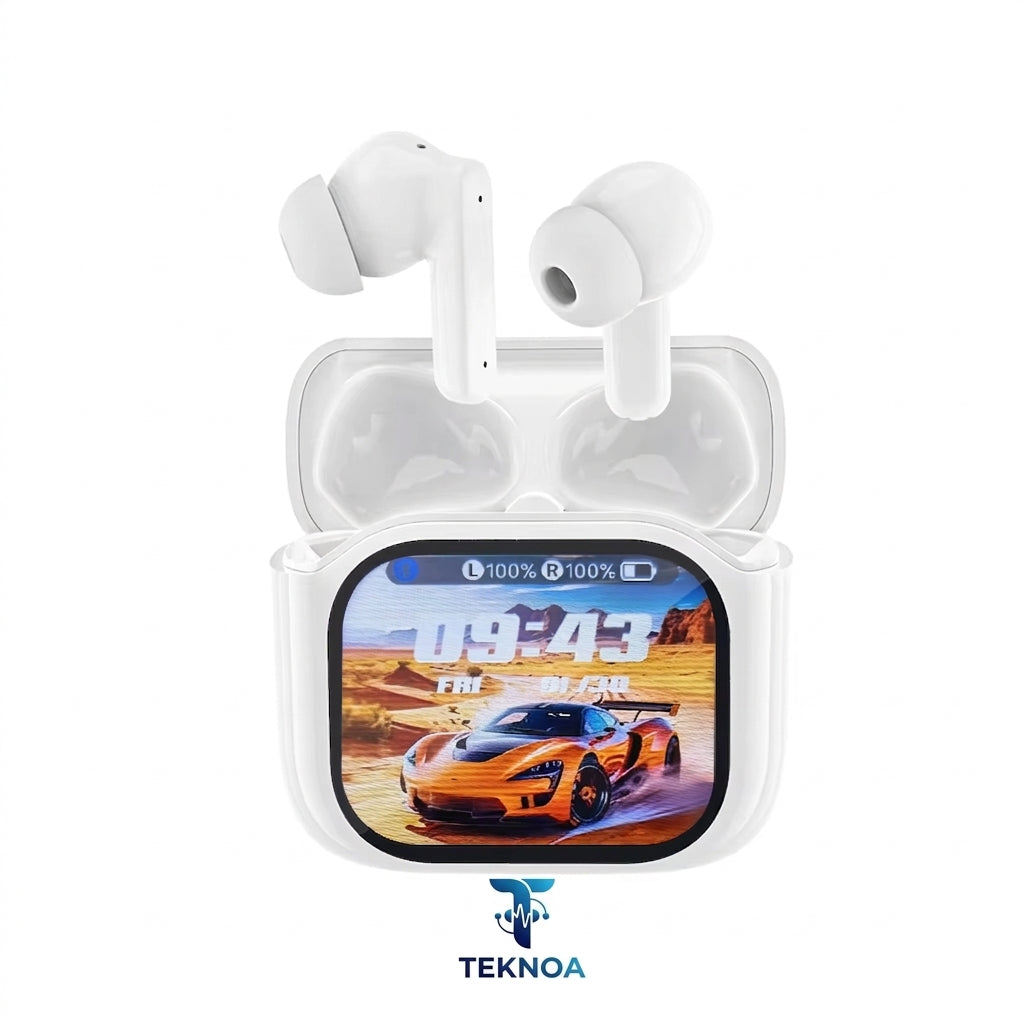 Teknoa JM28 AI Oversetter-Ørepropper TWS Mini med Touch-skjerm